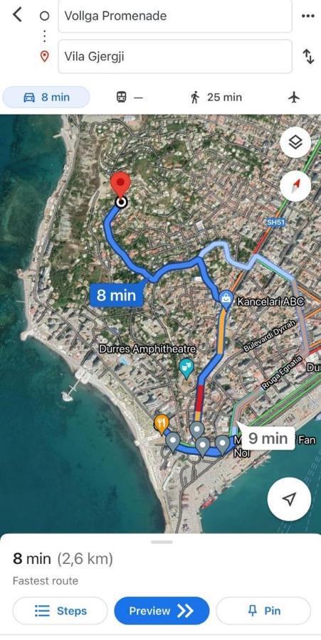 Vila Gjergji Durrës 外观 照片